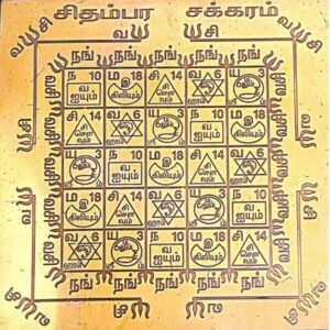 Chidambara Chakra Yantra, சிதம்பர சக்கர யந்திரம்.