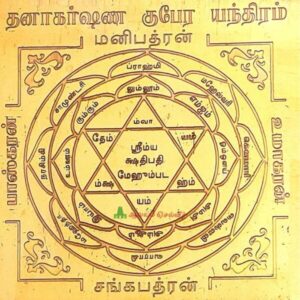 Dhanakarshana Kubera Yantra, தன ஆகர்ஷண குபேர யந்திரம்